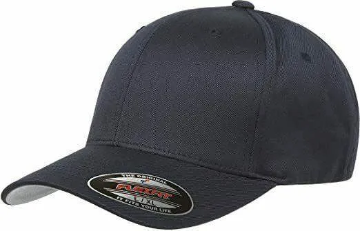 Flexfit Hat 6-Panel Original Fitted Baseball Cap Hat Model 6277, S/M, L/XL, XXL