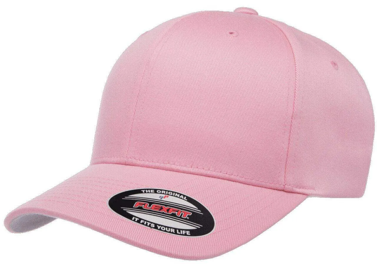 Flexfit Hat 6-Panel Original Fitted Baseball Cap Hat Model 6277, S/M, L/XL, XXL