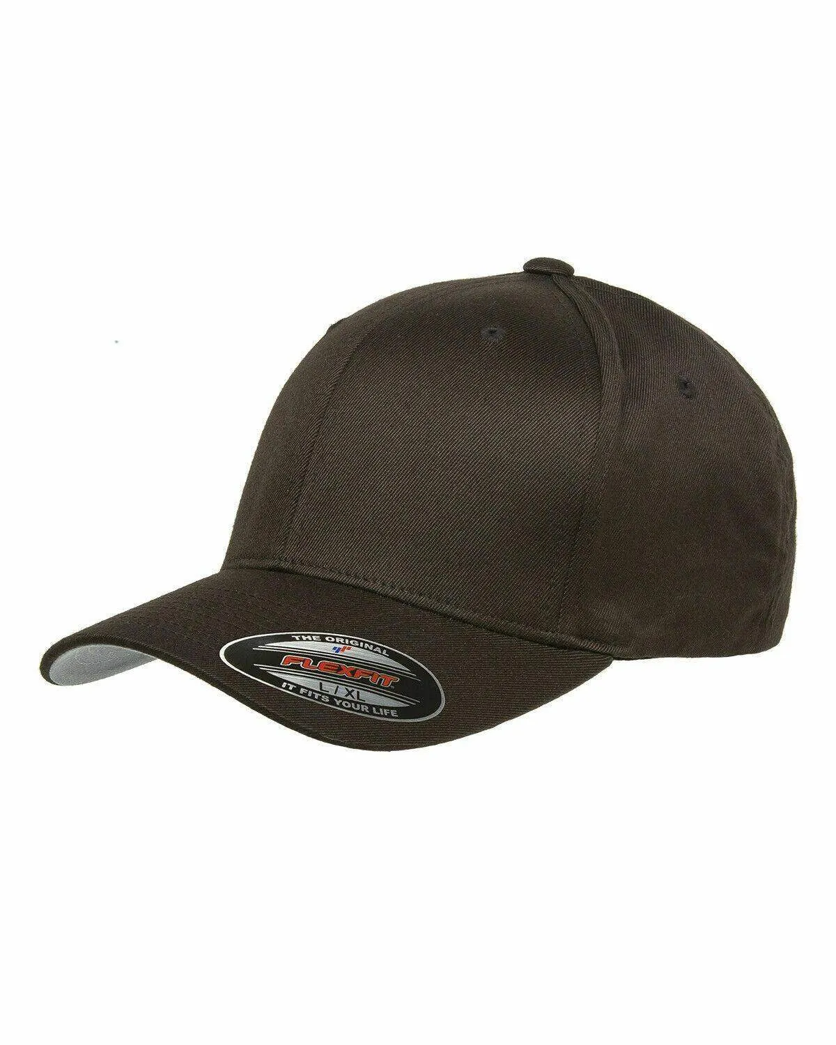 Flexfit Hat 6-Panel Original Fitted Baseball Cap Hat Model 6277, S/M, L/XL, XXL