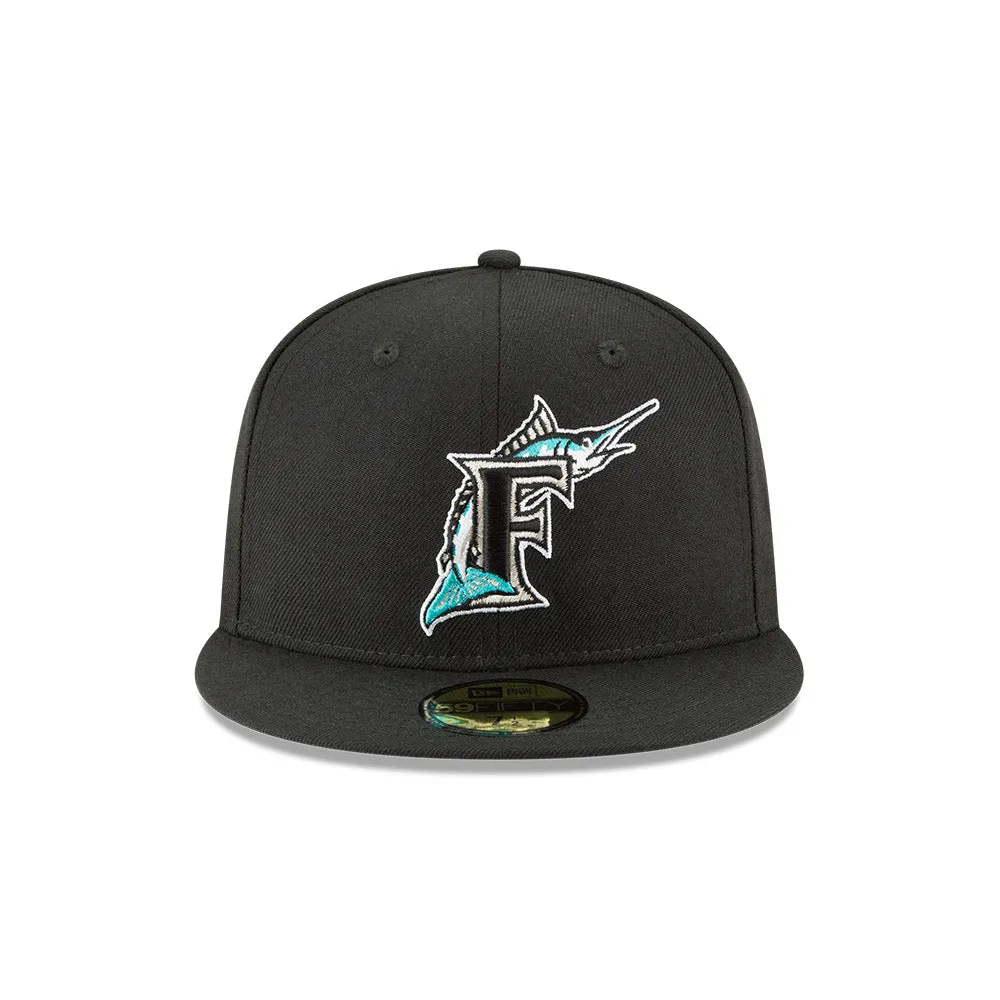 Florida Marlins New Era 1993 Cooperstown Collection Wool - 59FIFTY Fitted Hat - Black
