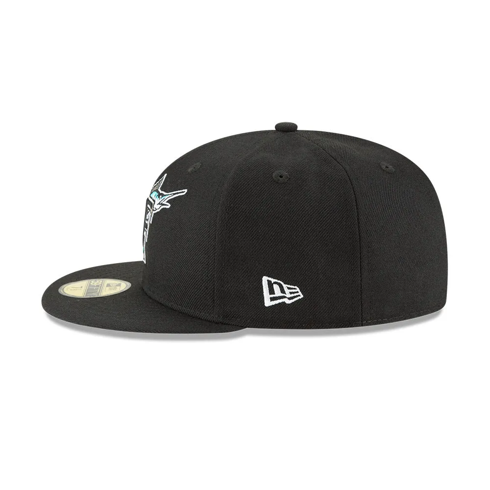Florida Marlins New Era 1993 Cooperstown Collection Wool - 59FIFTY Fitted Hat - Black