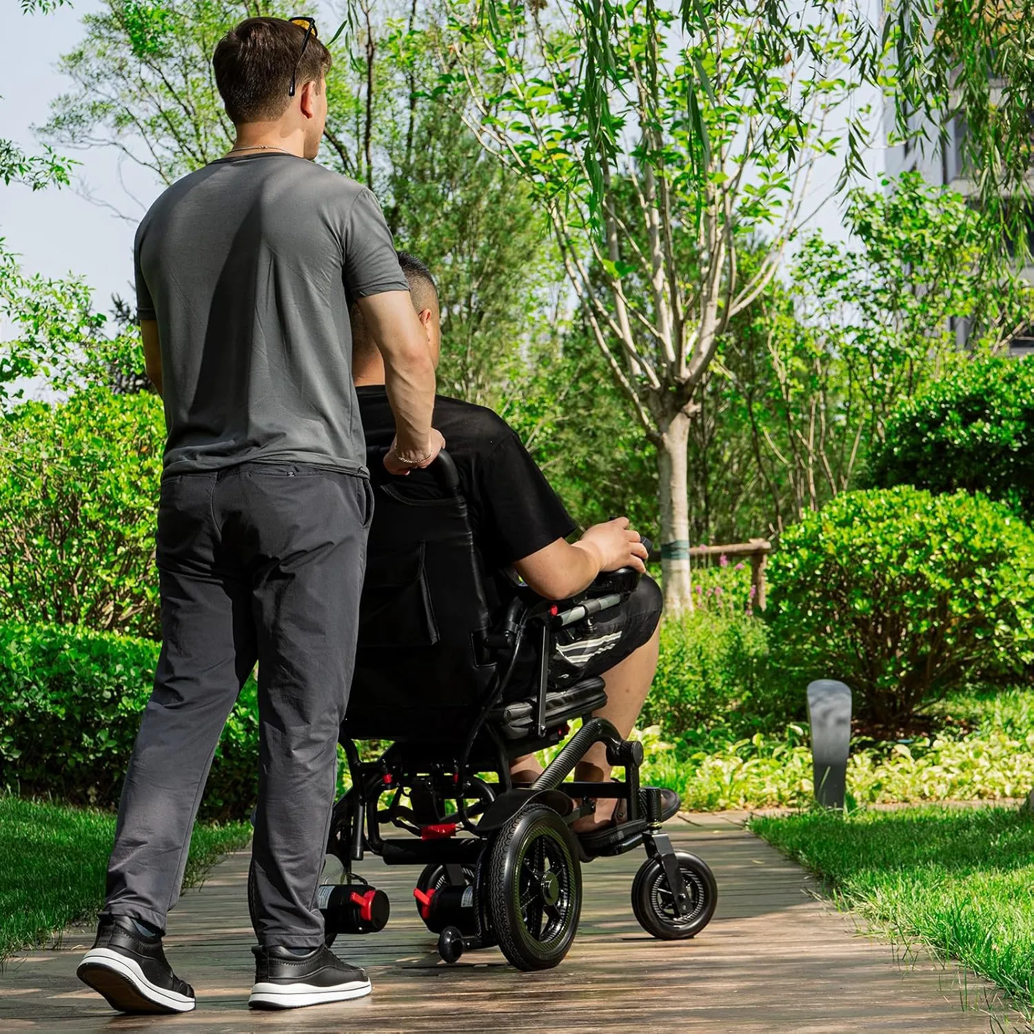 Foldable Electric Wheelchair for Adults - 10 Mile Range, Detachable 10AH Battery Model MSA2230