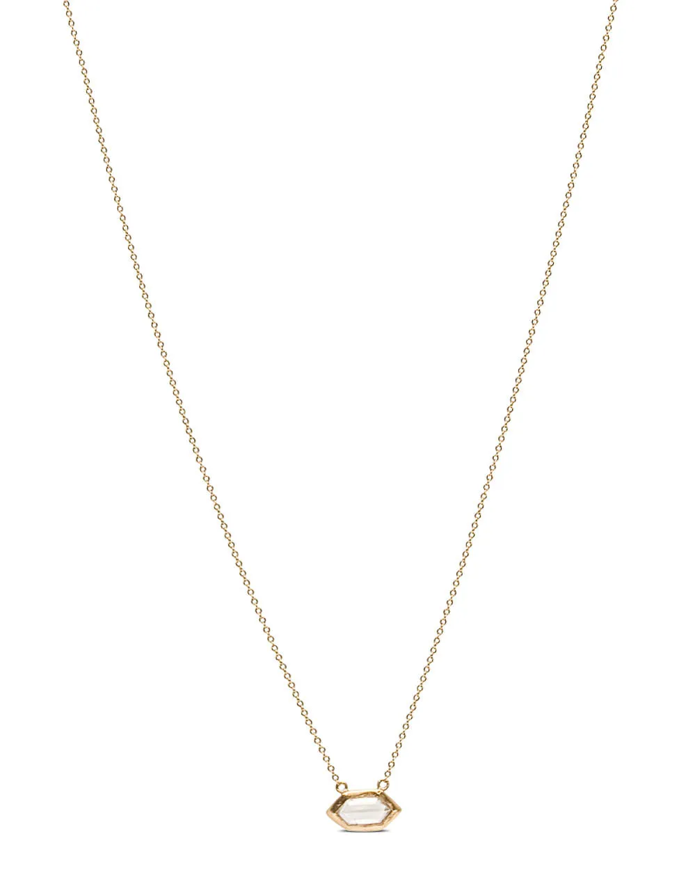Geometric Diamond Pendant Necklace