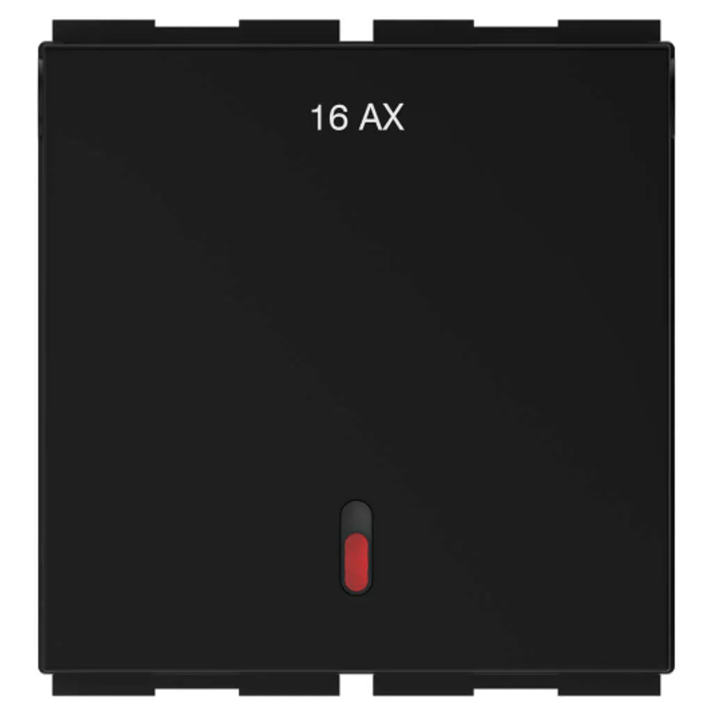 GM Zenova 16AX 1 Way Switch With LED Indicator 2 Module AA 2 343