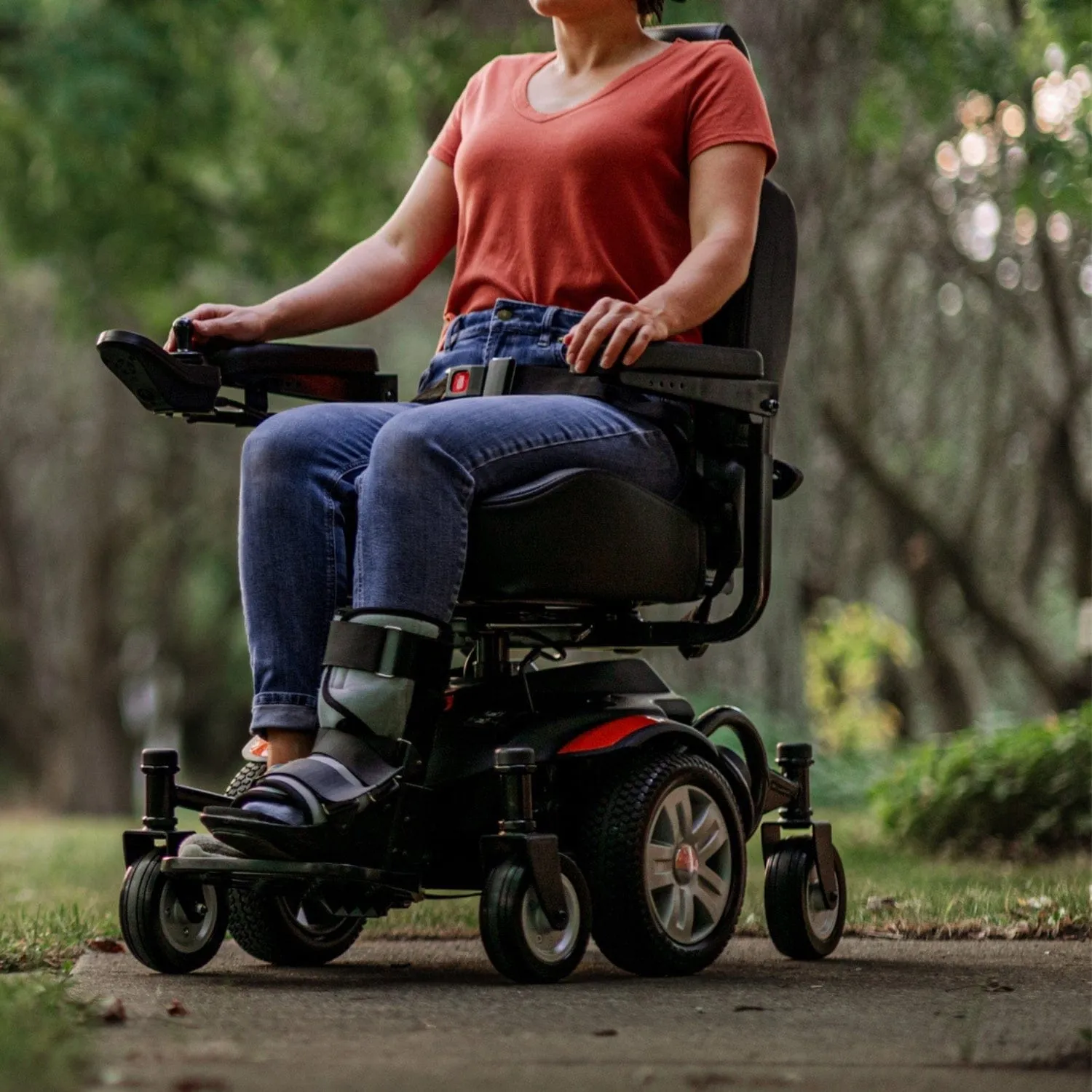 GoRide CRX Powerchair - 300 lb Capacity, Mid-Wheel Drive, 12.8 Mile Range