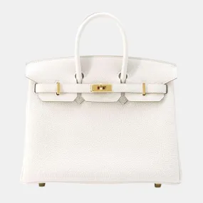 Grease Pail Togo Leather 25 Birkin Tote Bag