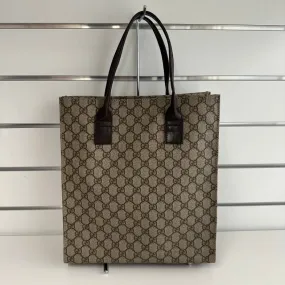 Gucci GG Canvas Tote Bag 2044 in Brown -  Designer Handbag