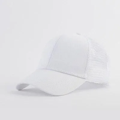 High Ponytail Trucker Baseball Cap