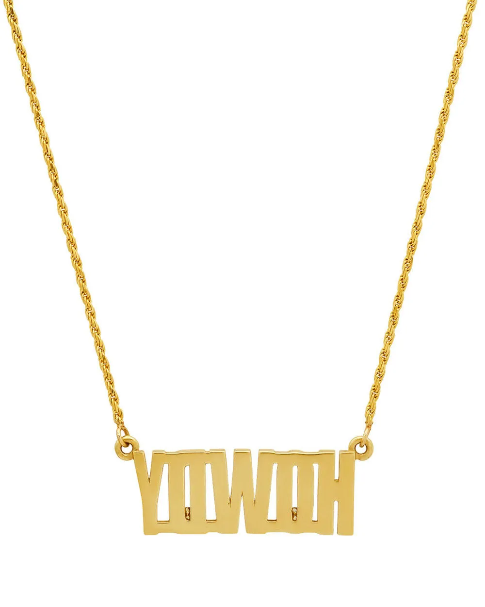Howdy Pendant Necklace