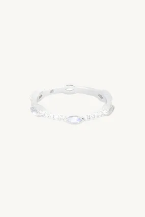 Infinity Moonstone White Gold Wedder