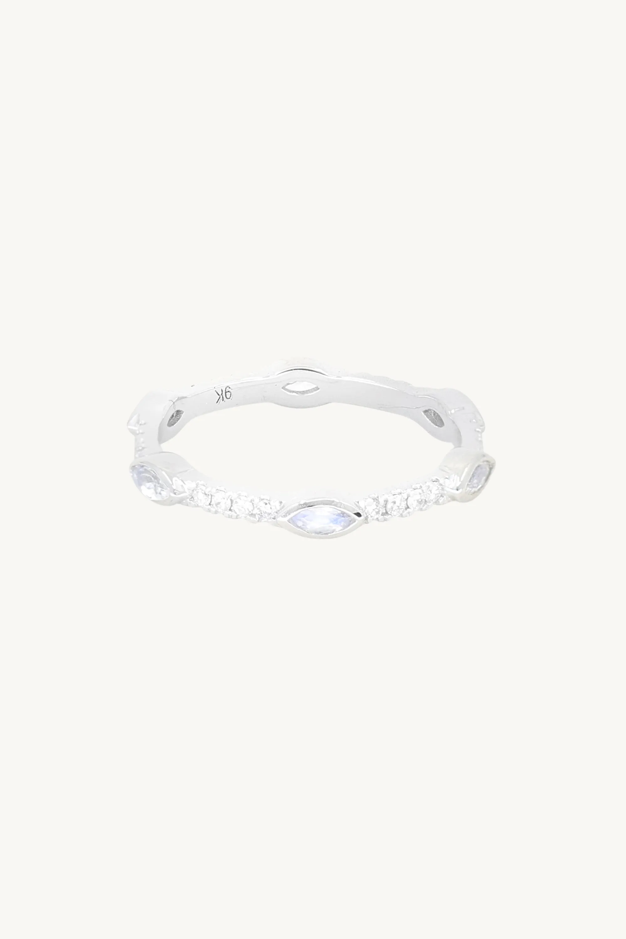 Infinity Moonstone White Gold Wedder