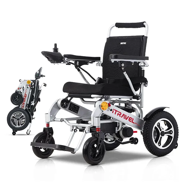 Intelligent Folding Electric Wheelchair / Lightweight Foldable Powered Wheelchair / Electric Scooter Mobility