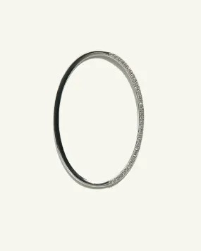Istanbul earoval with diamonds