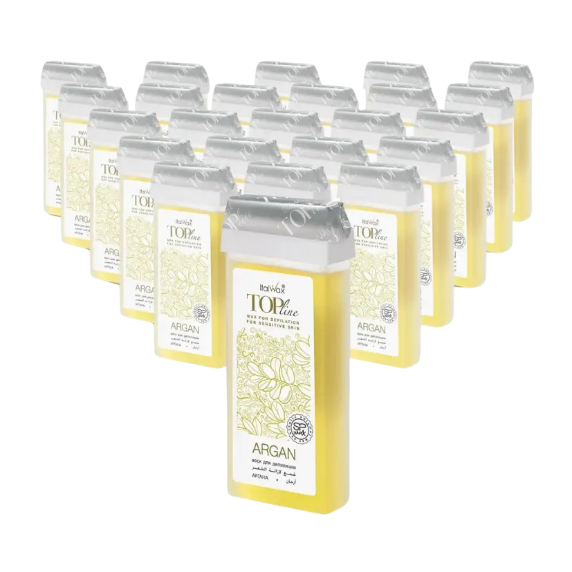 ITALWAX - Argan Top Line Wax Cartridge, 24 x 100ml