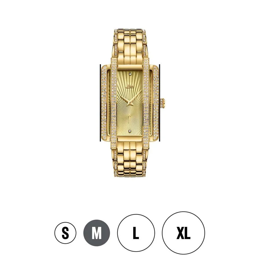 JBW Mink Gold Dial 18kt Gold-plated Ladies Watch J6358B