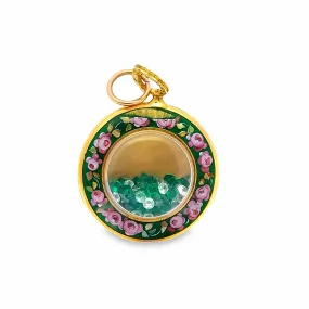  Gold Diamond Emerald Luxury Watch