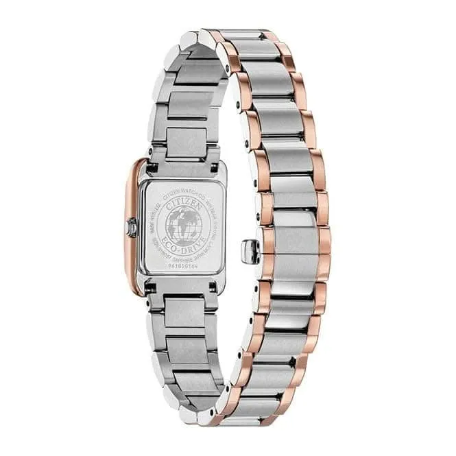 Ladies Bracelet Dress Stainless Steel Rose Gold Watch EW5556-52D