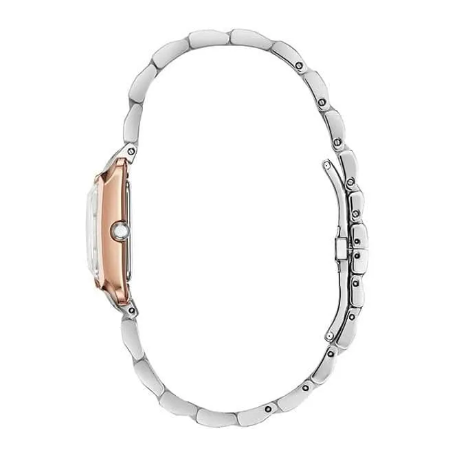 Ladies Bracelet Dress Stainless Steel Rose Gold Watch EW5556-52D