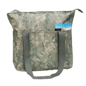 Large Digi Camo Poly Tote Bag with Zipper