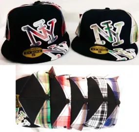 large ny logo fitted hat/baseball cap Case of 24