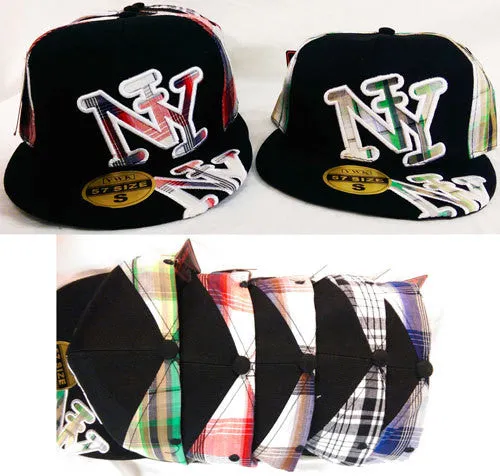 large ny logo fitted hat/baseball cap Case of 24
