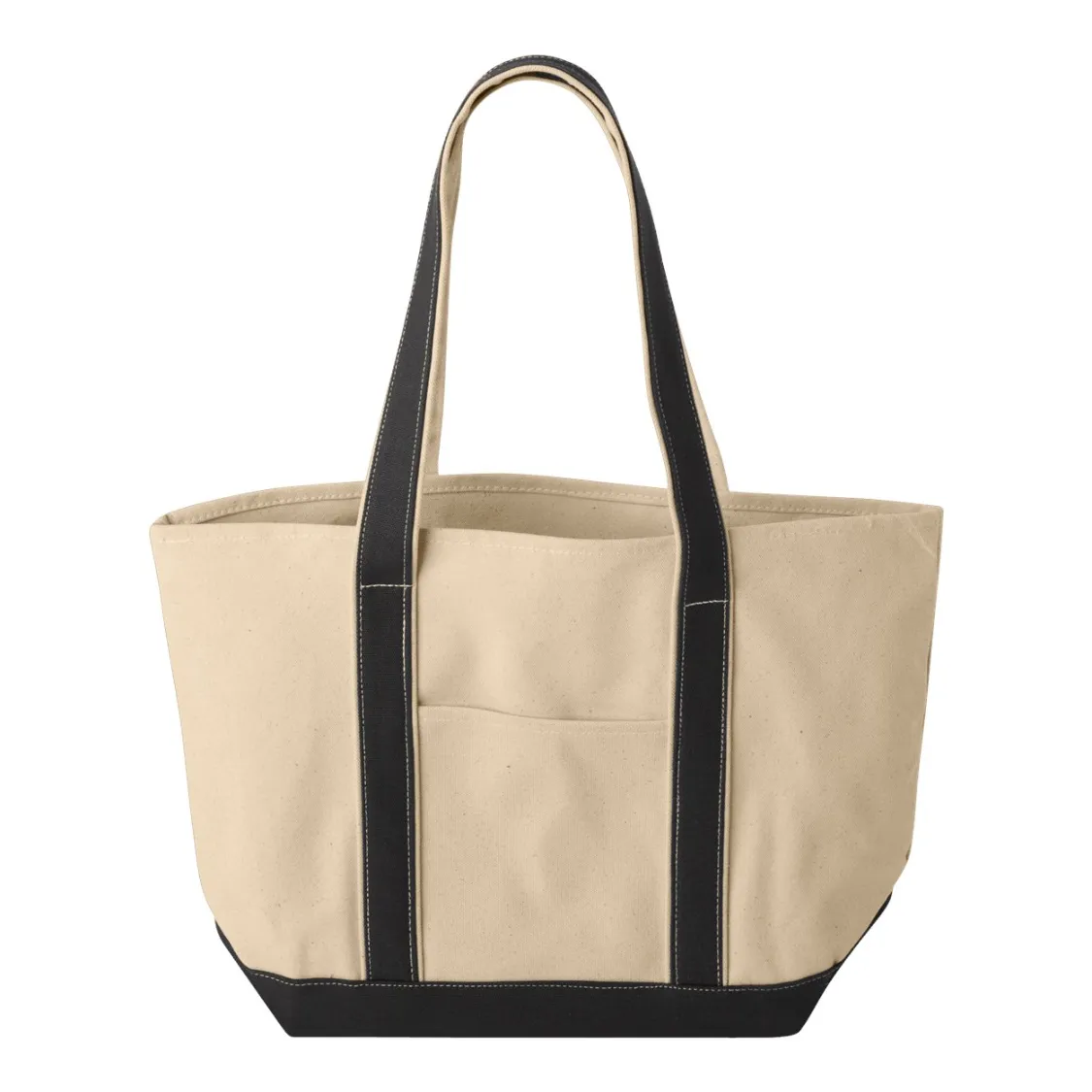 Large Tote Bag with Front Pocket Beach Tote