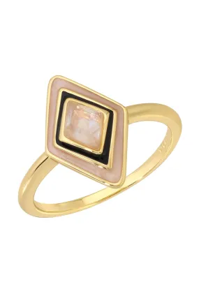Leeada Ty Ring in Black - Size 7
