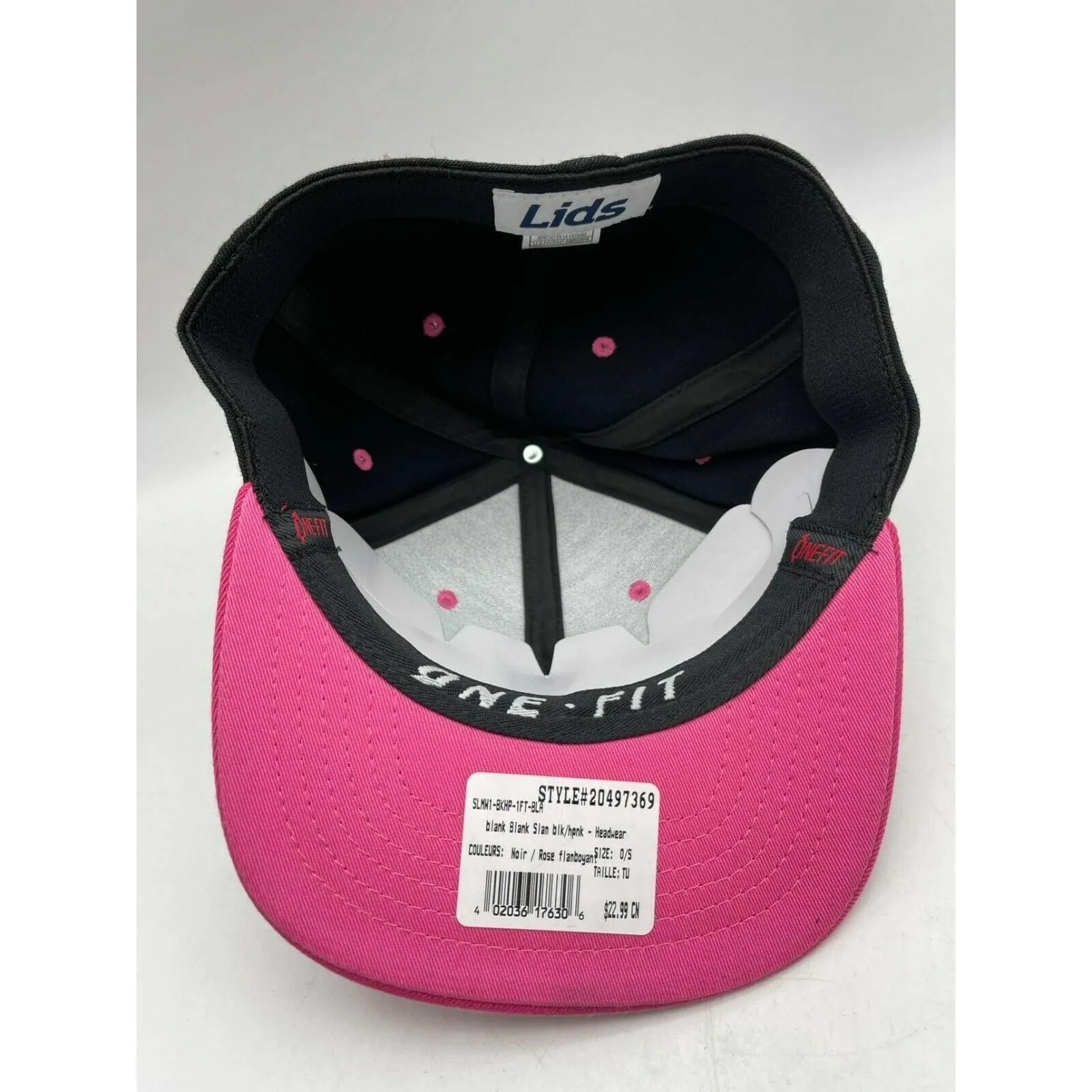 Lids Cap Pink& Black Fitted OSFA