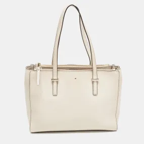 Light Beige Leather Cedar Street Jensen Tote