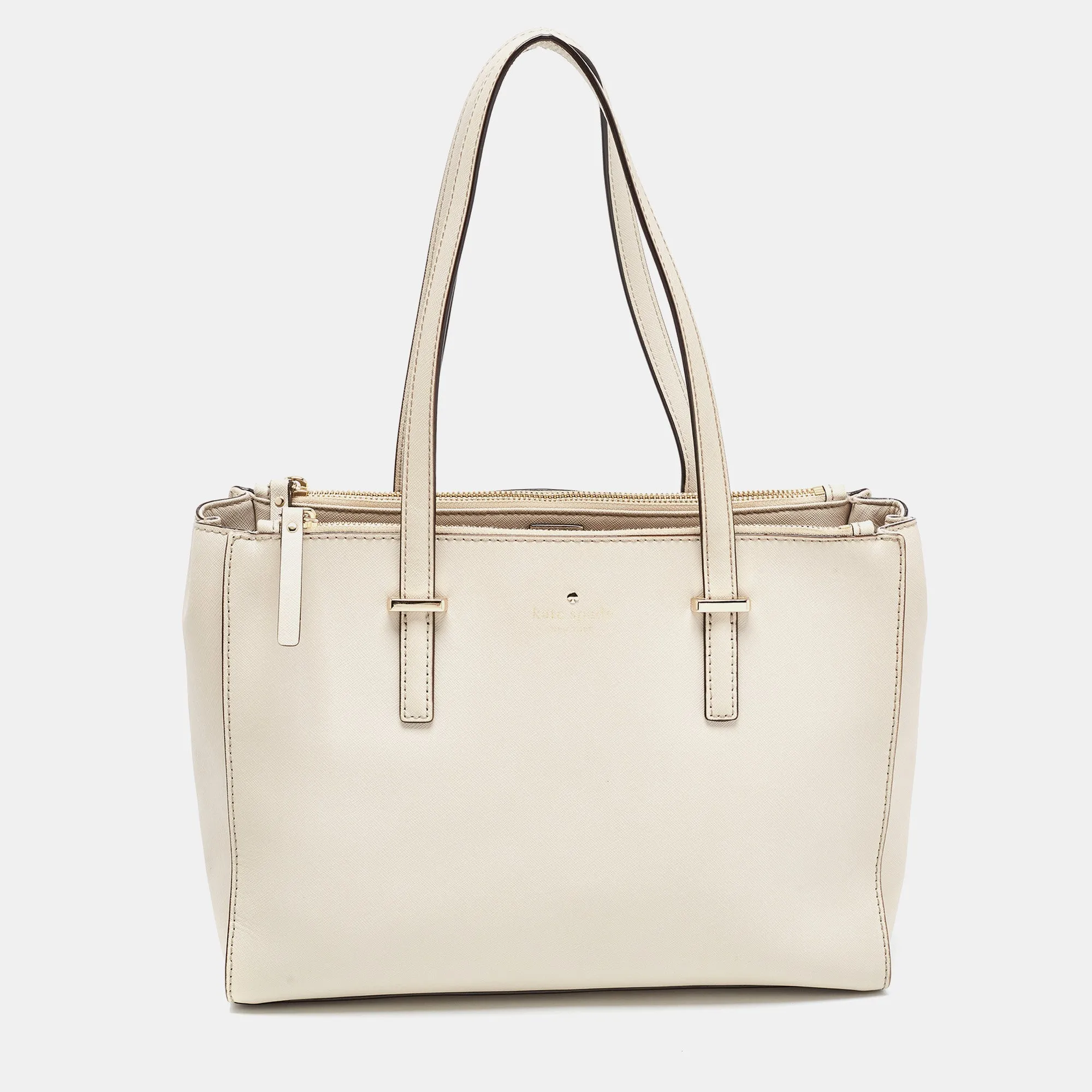 Light Beige Leather Cedar Street Jensen Tote
