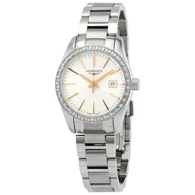 Longines Conquest Classic Quartz Silver Dial Ladies Watch L22860726 L2.286.0.72.6