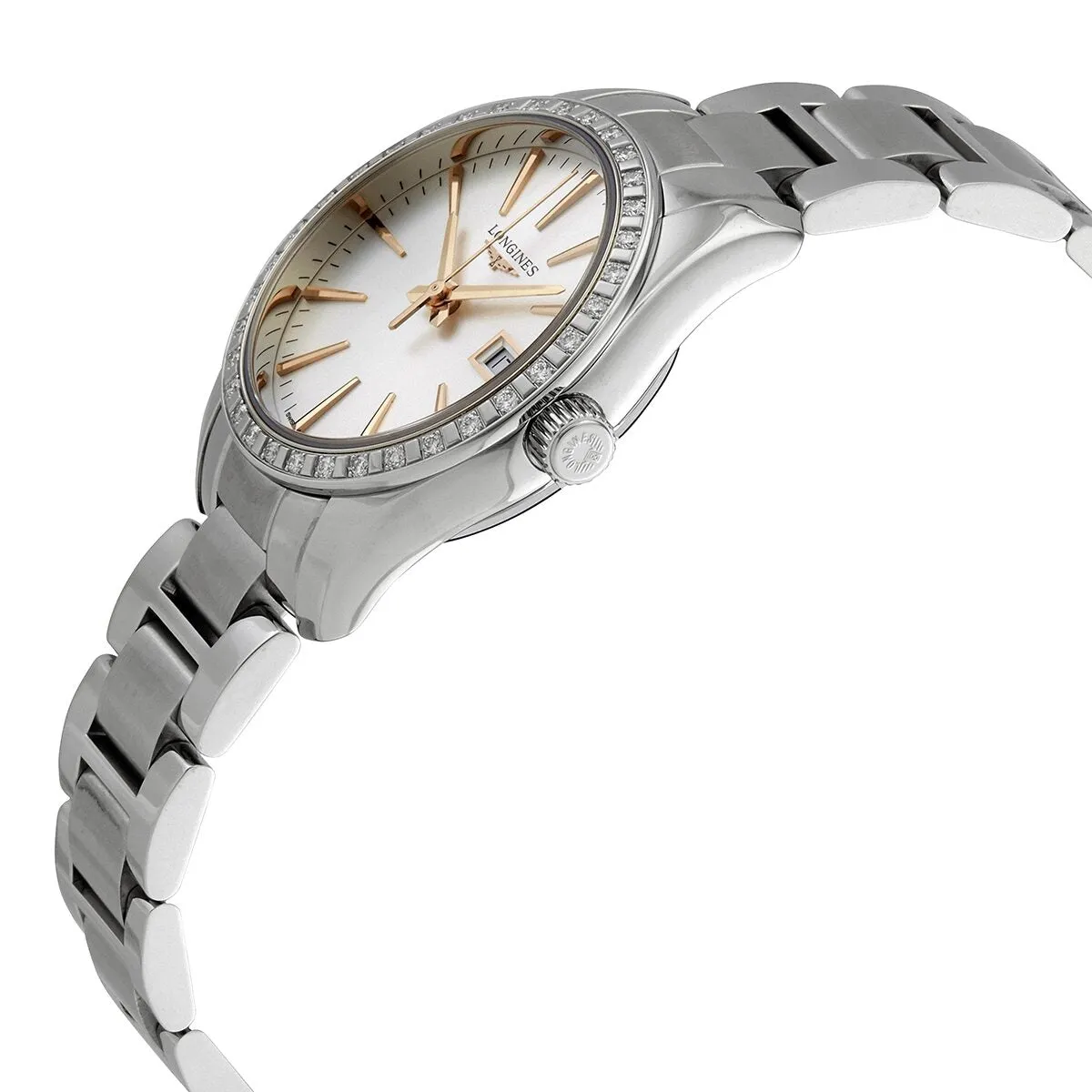 Longines Conquest Classic Quartz Silver Dial Ladies Watch L22860726 L2.286.0.72.6