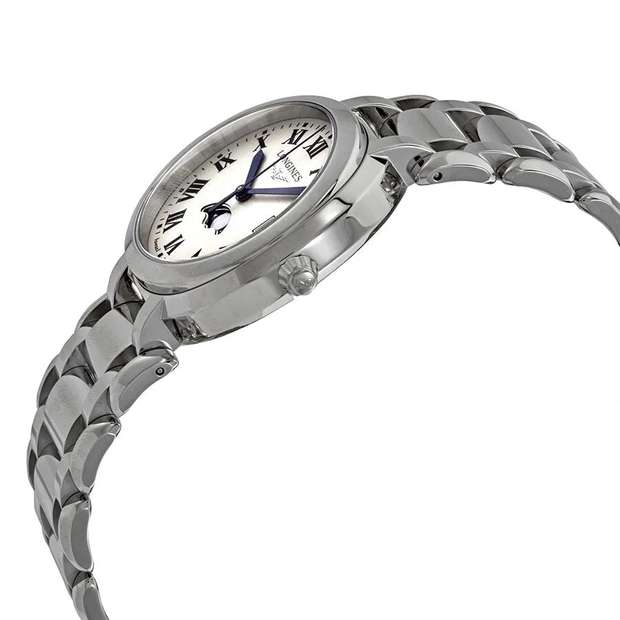 Longines PrimaLuna Quartz Silver Dial Ladies Watch L8.116.4.71.6