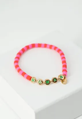 Maman x Clare V. NZBCF Beaded Disc Stretch Bracelet