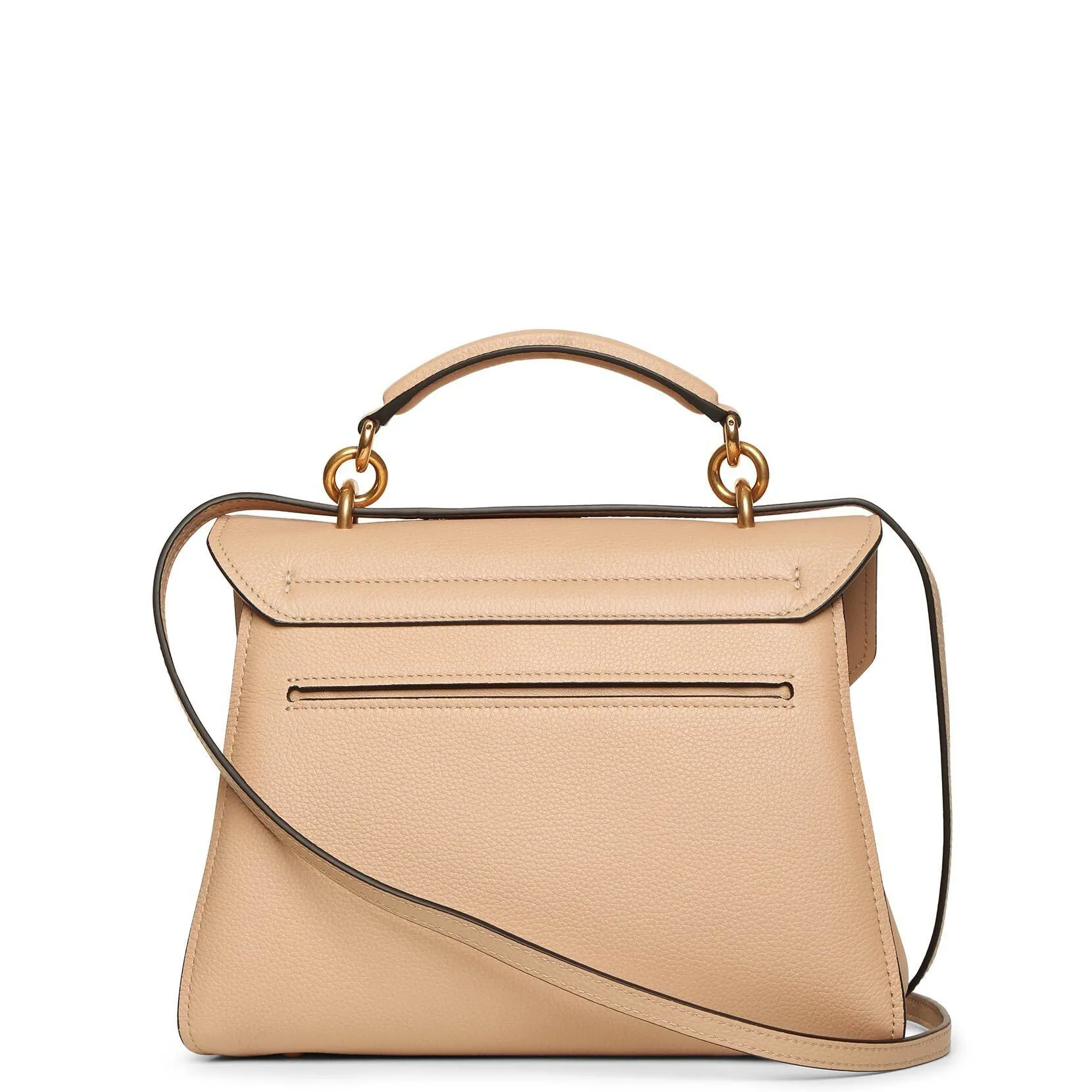 Margot Gancini top handle beige bag