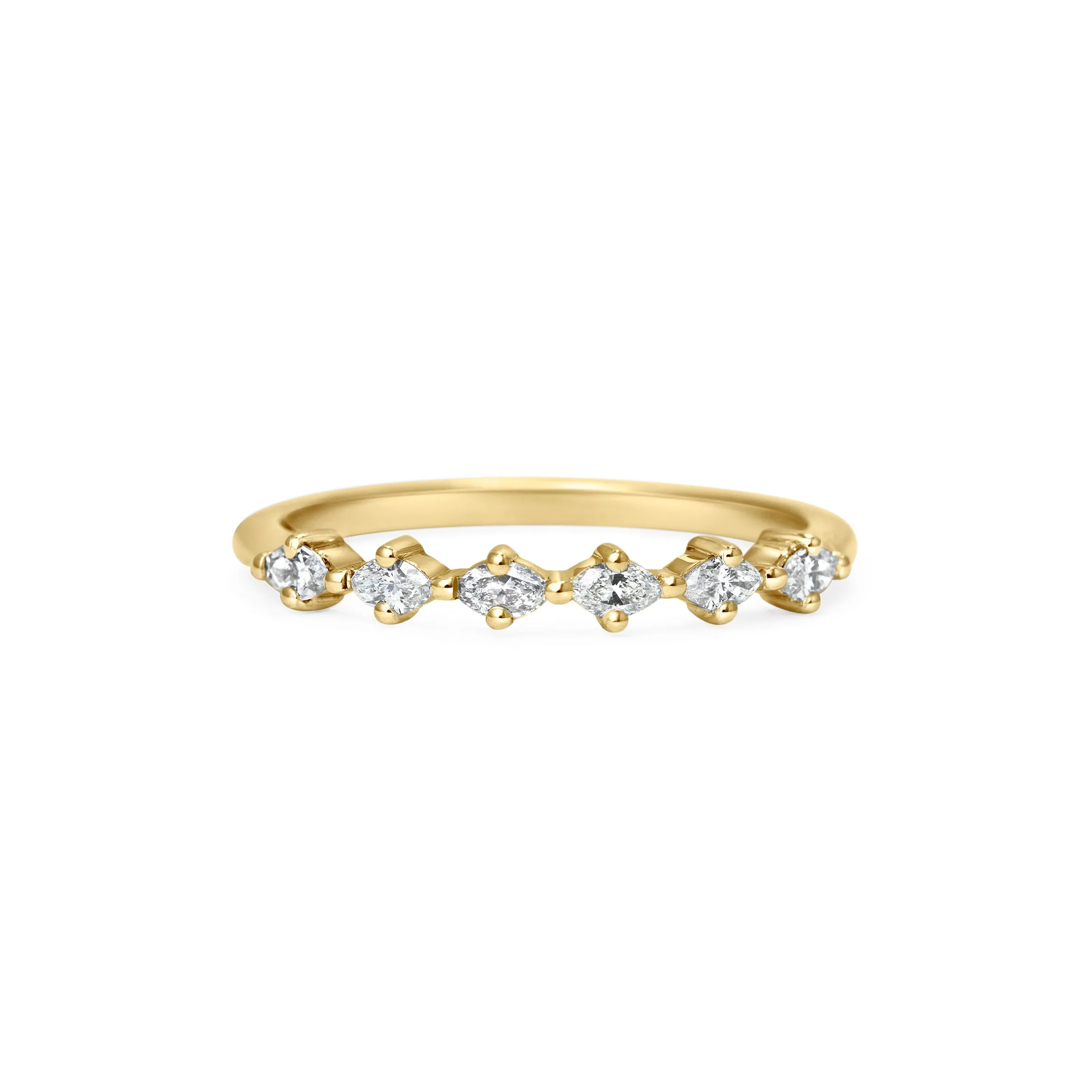 Marquise Diamond Wedding Band