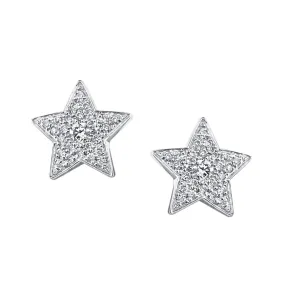 MEDIUM STAR DIAMOND STUDS