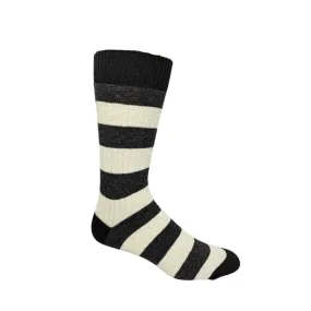 Men's Casual 90% Cotton Checkered "Black and White" Crew Socks (CLEARANCE)