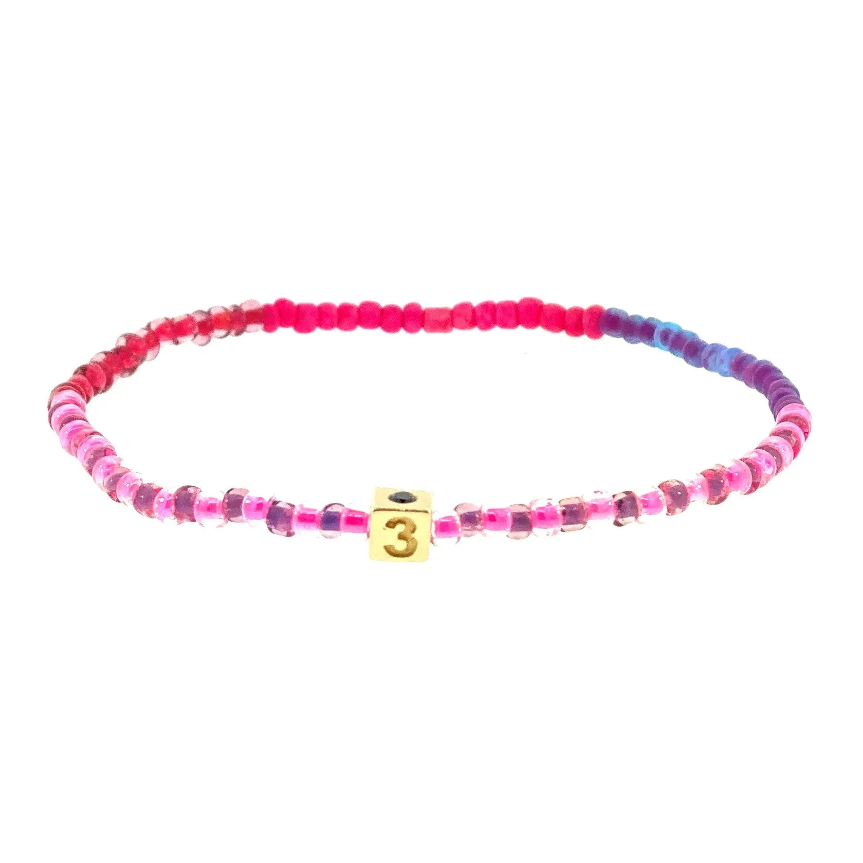 Miami 305 Area Code  Beaded Bracelet
