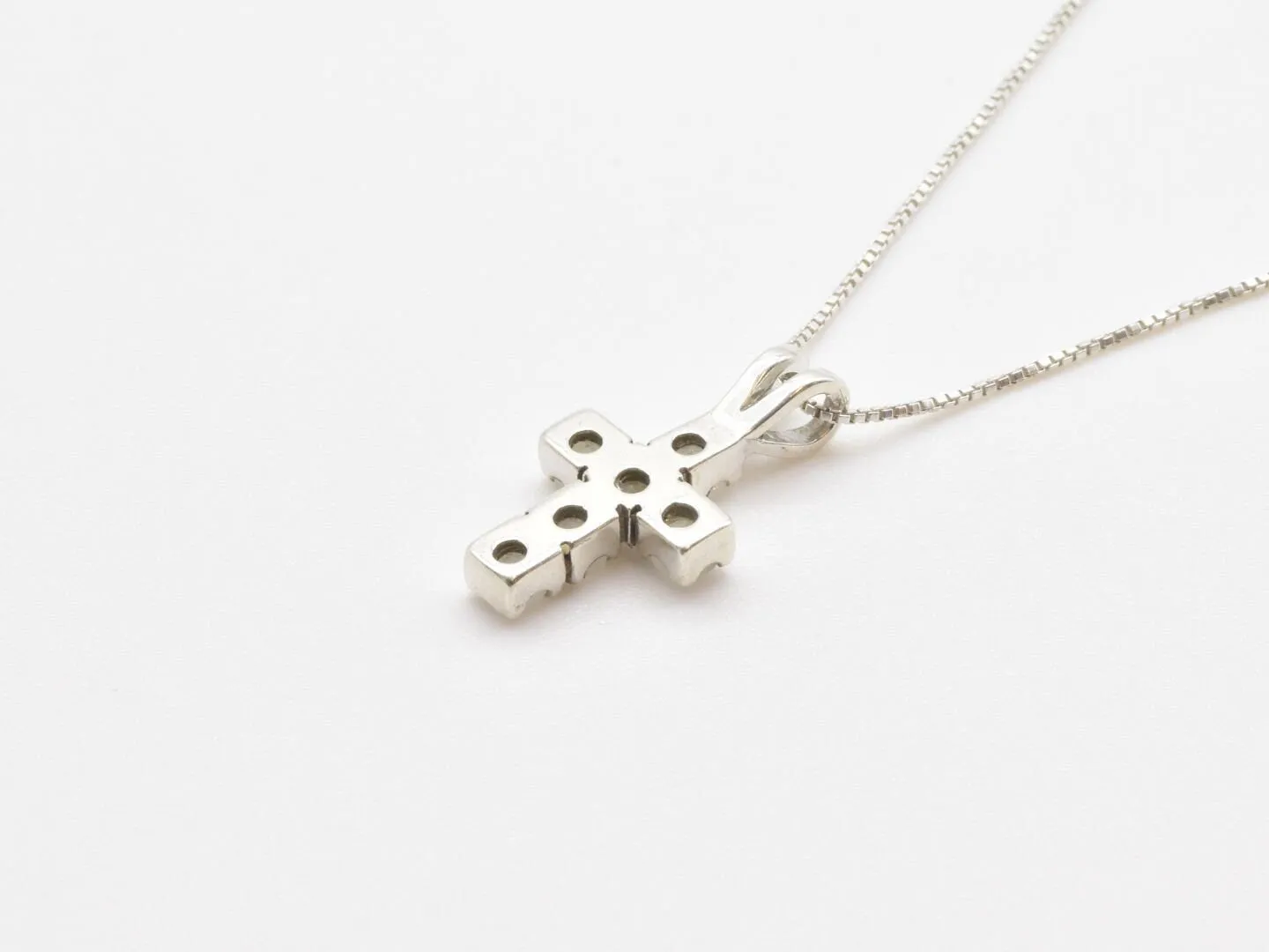 Moonstone Cross Pendant - White Cross Necklace - June Birthstone Necklace