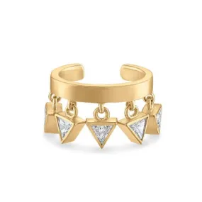 Multi-Trillion Diamond Drip Cuff