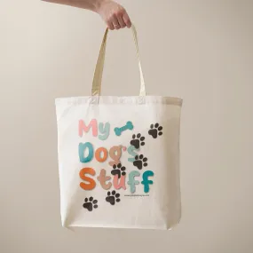 'My Dog's Stuff' Canvas Tote Bag for Pet Lovers