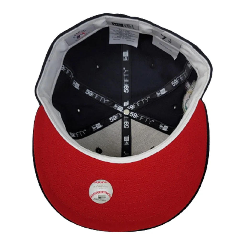 Navy Blue New York Yankees Red Bottom Statue of Liberty New Era 59Fifty Fitted