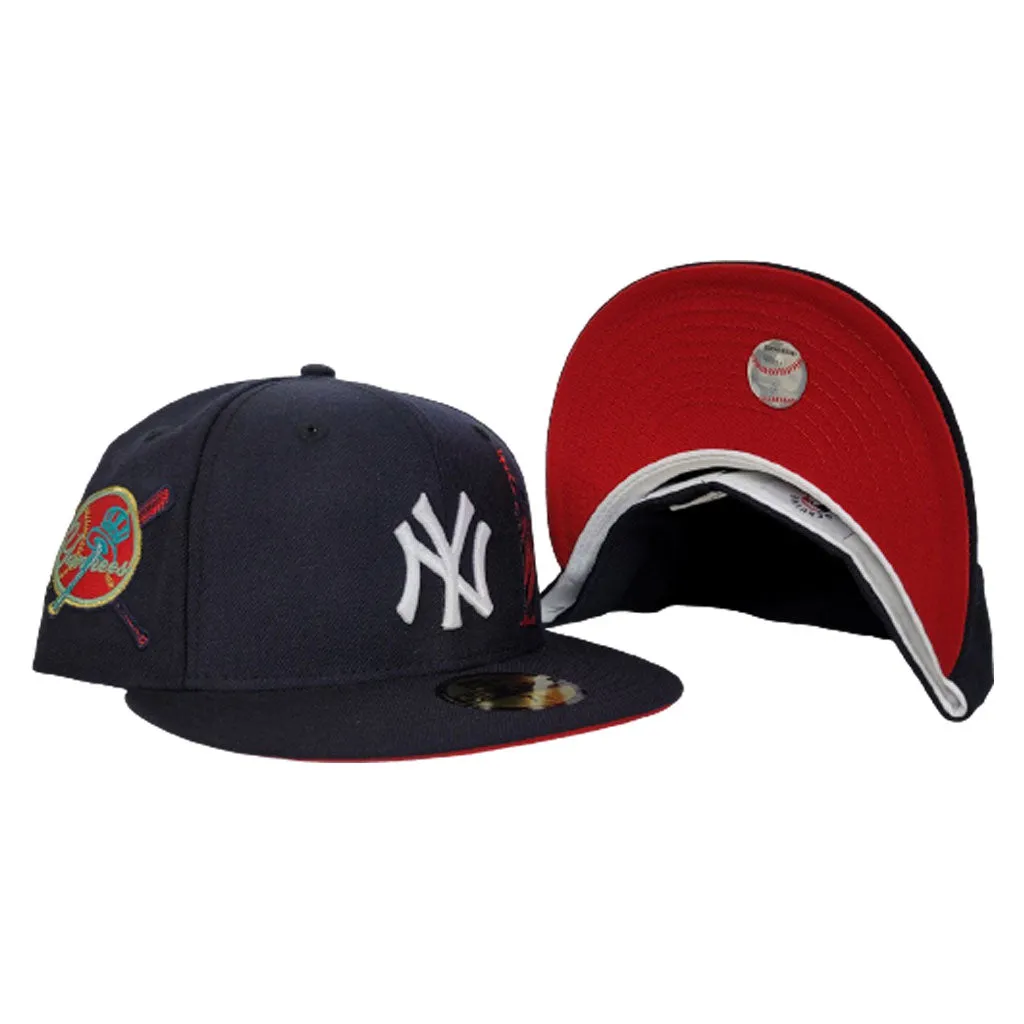 Navy Blue New York Yankees Red Bottom Statue of Liberty New Era 59Fifty Fitted
