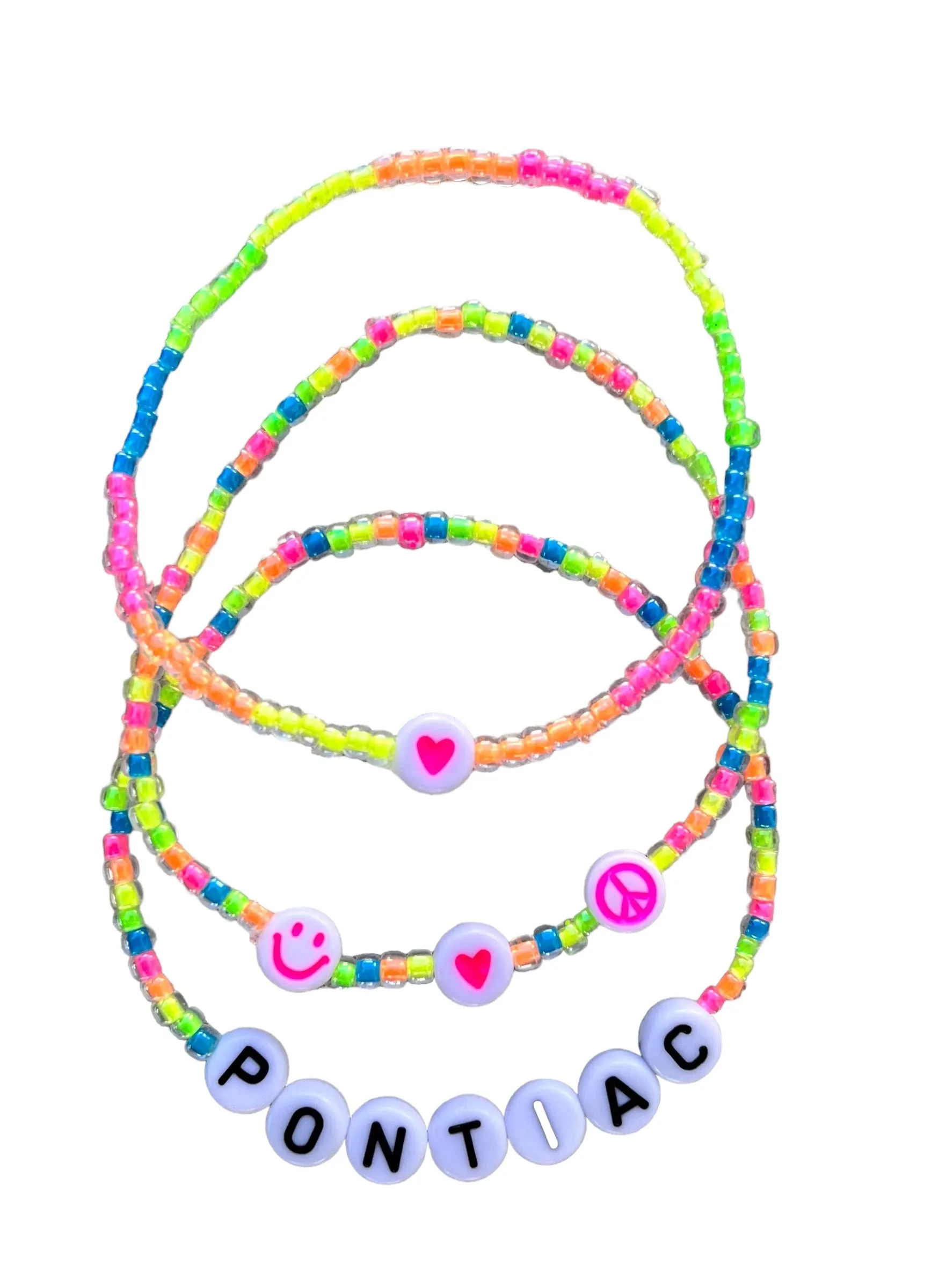 Neon Beaded Bracelet