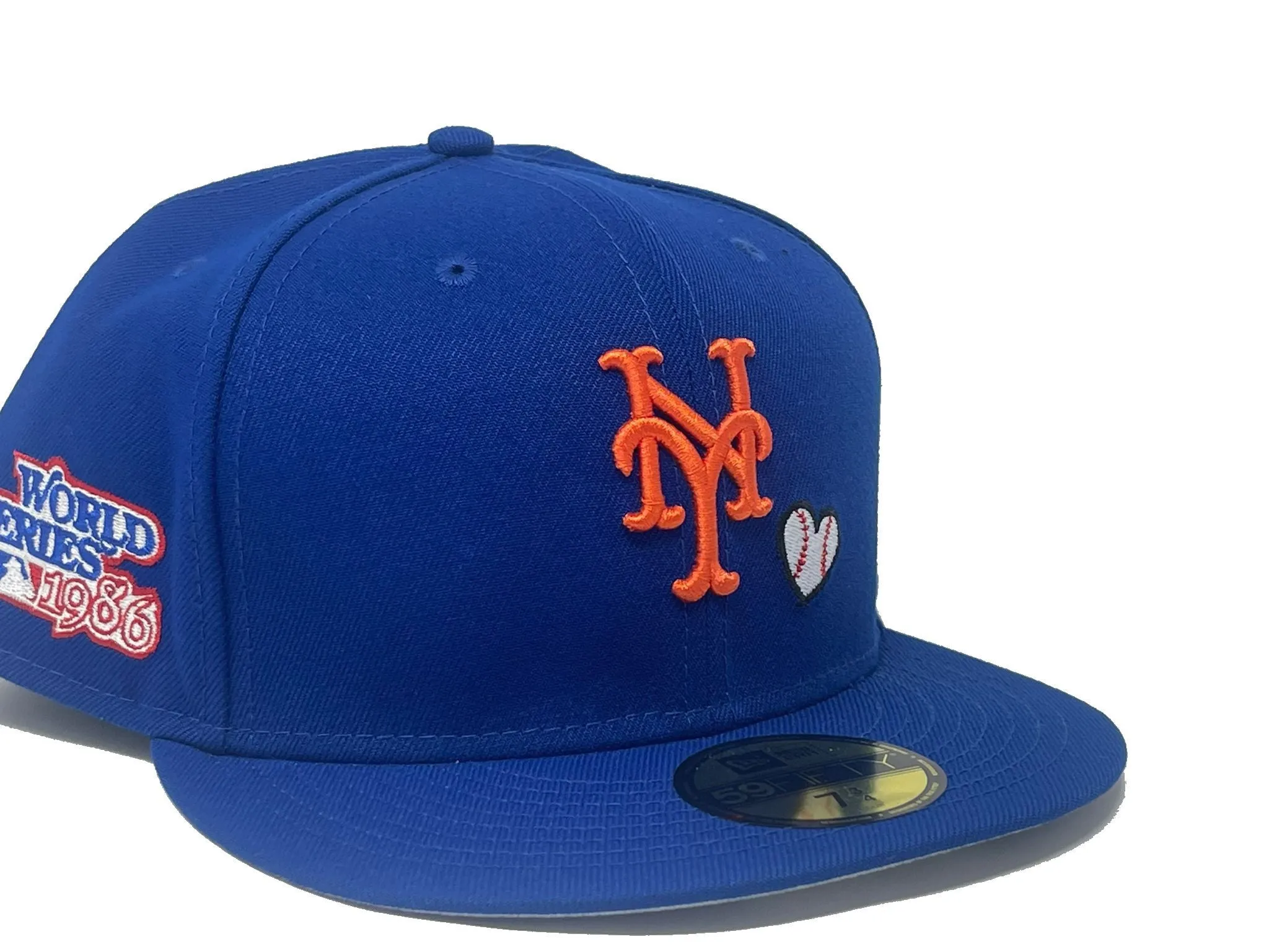 NEW YORK METS 1986 WORLD SERIES TEAM HEART 59FIFTY NEW ERA FITTED HAT