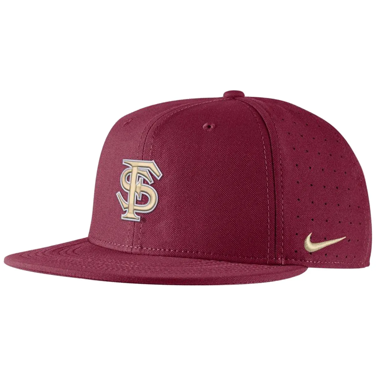 Nike Interlocking FS Aero True Baseball Fitted Cap - Garnet