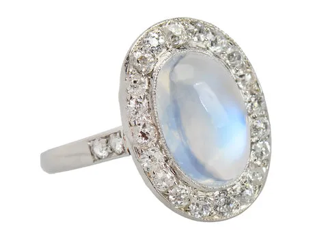 Northern Lights - Blue Moonstone Diamond Ring