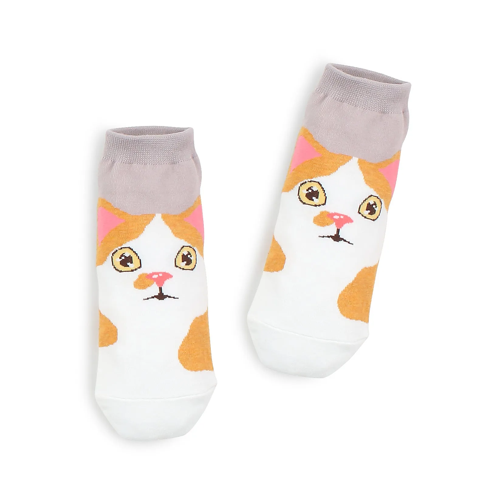 Odd eye kitten tabby cat socks (5 pairs) IR15