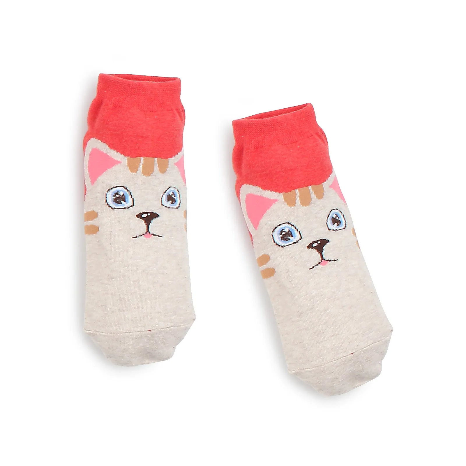 Odd eye kitten tabby cat socks (5 pairs) IR15